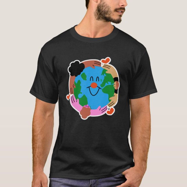 T-shirt Earth day Everyday Cute Earth (Devant)