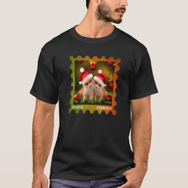 T-shirt EARTH FOREVER Environmental Protection Stamp Chris (Devant)