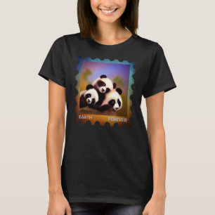 T-shirt EARTH FOREVER Postage Timbre Protéger l'environnem
