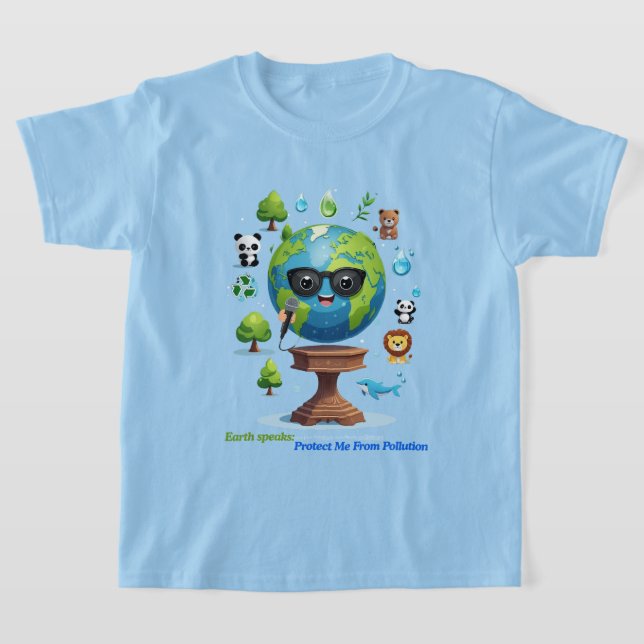 T-shirt Earth’s Speech: A Call for Protection (Poser)