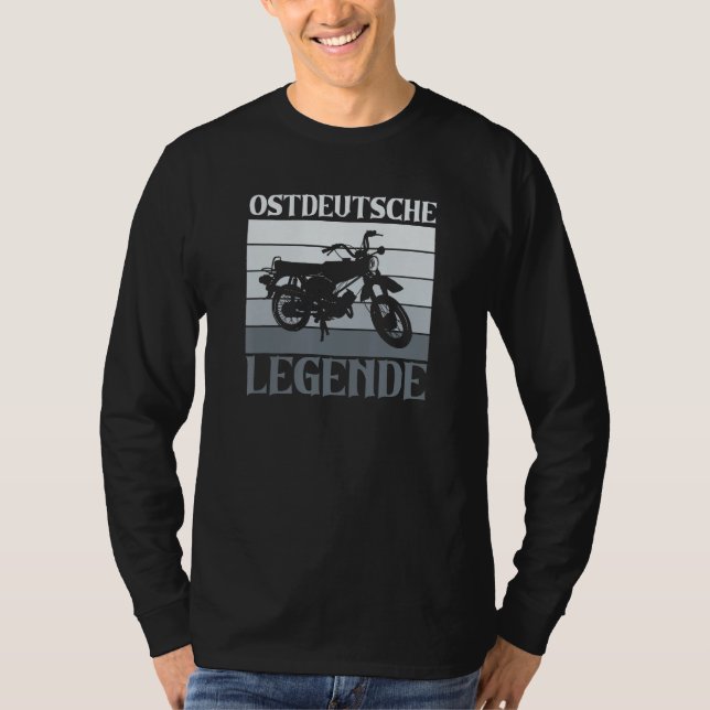 T-shirt East German Legend Simson DDR Moped Two Stroke S51 (Devant)