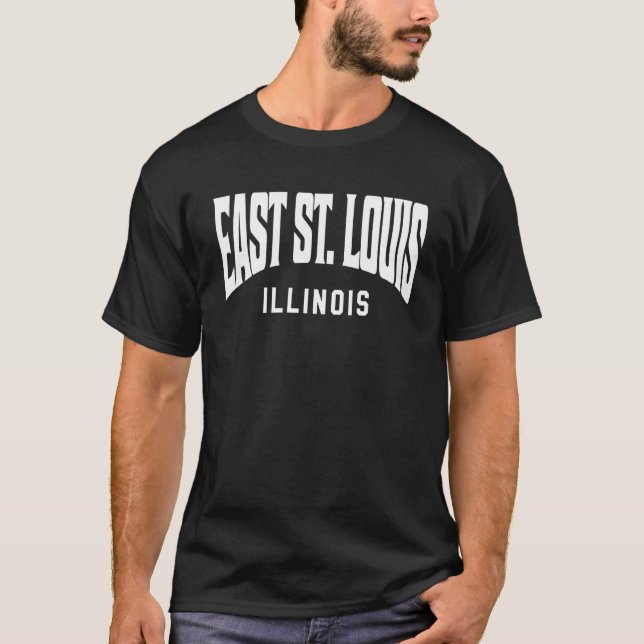 T-shirt East St Louis Il Illinois (Devant)