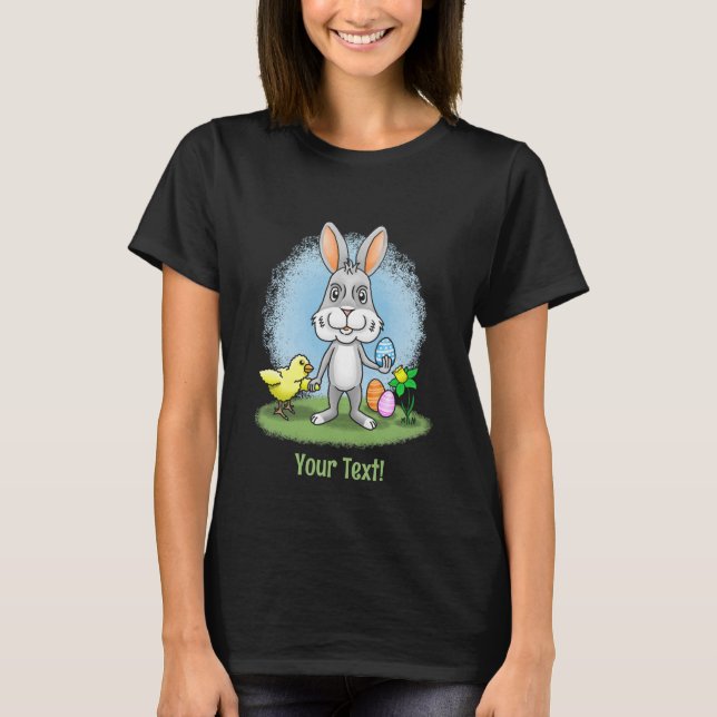 T-shirt Easter bunny and the Chicken (Devant)