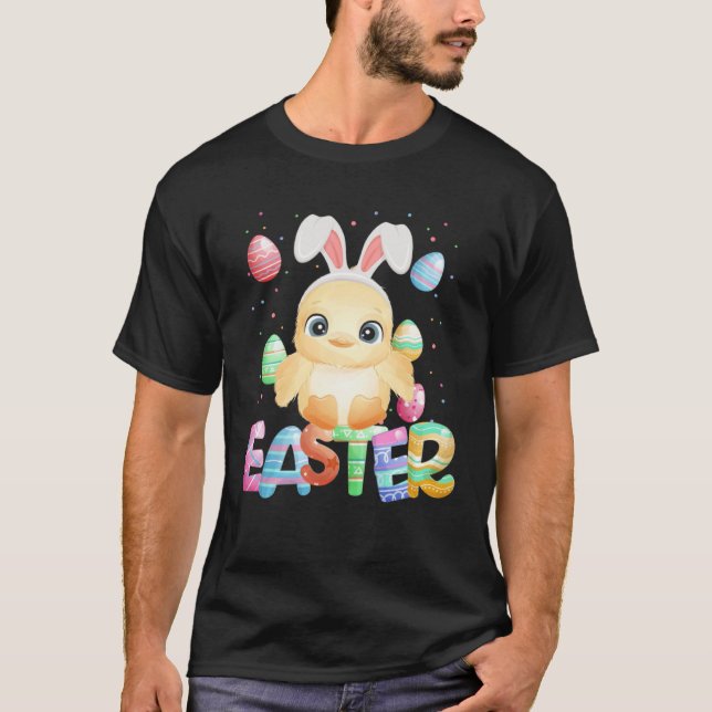T-shirt Easter Bunny Chick   Easter Chicken (Devant)