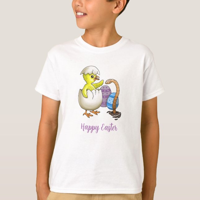 T-shirt Easter chick and the Earthworm (Devant)