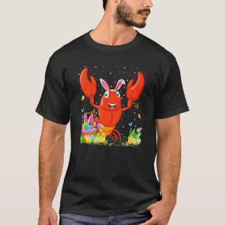 T-shirt Easter Crawfish Bunny Oeuf Chasse Crawfish Pâques
