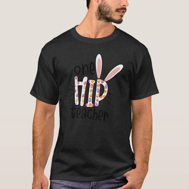T-shirt Easter Day Of School One Hip Kids Boys Kindergarte (Devant)