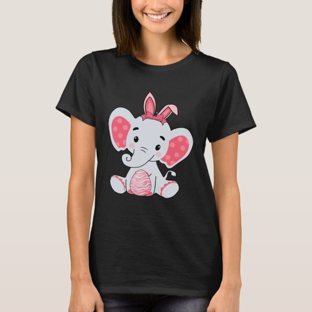 T-shirt Easter Egg Hunt Bunny Ear Elephant Easter Day 2023 (Devant)