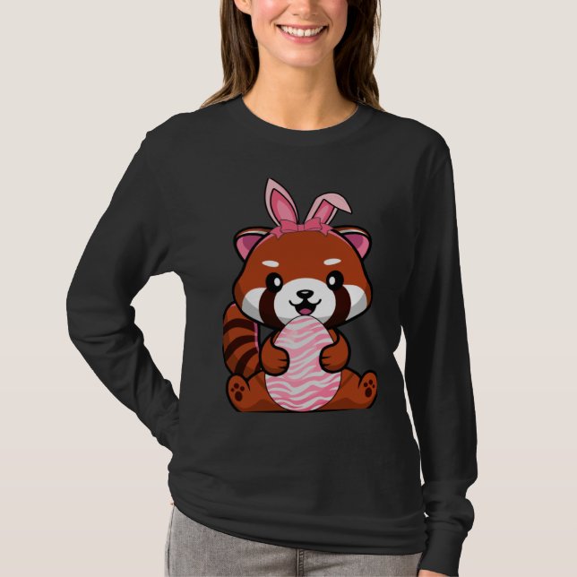 T-shirt Easter Egg Hunt Bunny Ear Red Panda Easter Day 202 (Devant)