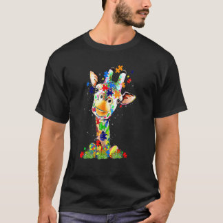 T-shirt Easter Giraffe World Autism Awareness Day