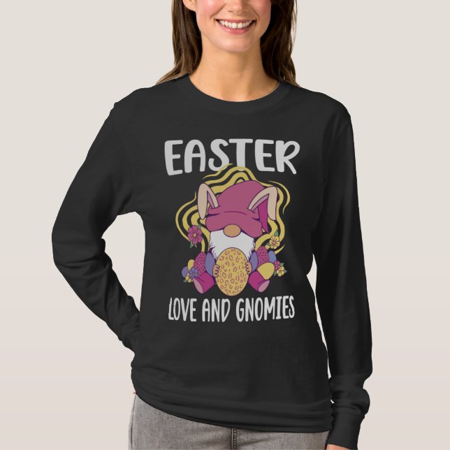 T-shirt Easter Love and Gnomies  easter easters day (Devant)