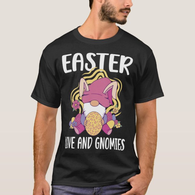 T-shirt Easter Love and Gnomies  easter easters day (Devant)
