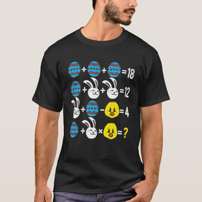 T-shirt Easter Order of Operations Quiz Math Teacher easte (Devant)