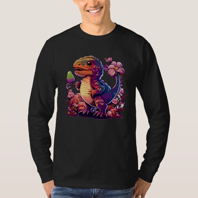 T-shirt Easter ready Dinosaur with festive Rex for Boys an (Devant)