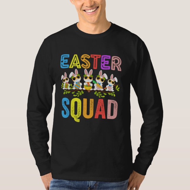 T-shirt Easter Squad Family Matching Easter Day Bunny Egg  (Devant)