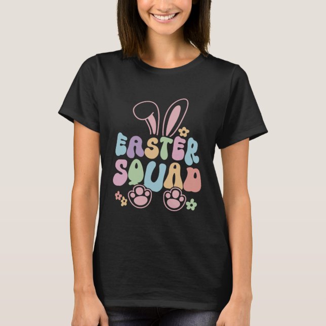 T-shirt Easter Squad Family Matching Easter Day Bunny Egg  (Devant)
