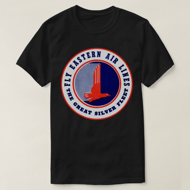 T-shirt Eastern Airlines dans les années 1960 (Design devant)