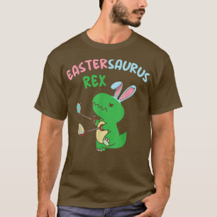 T-shirt Eastersaurus Re Tre Pâques Bunny Dino Garçons À