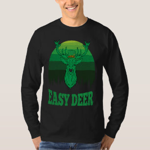 T-shirt Easy Deer Hunt Jour de la Saint Patrick Retro Iris