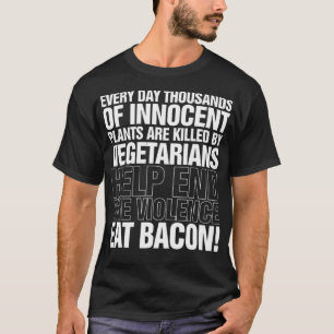 T-shirt Eat Bacon Mens Drôle Chef Bbq Fête des pères bakin