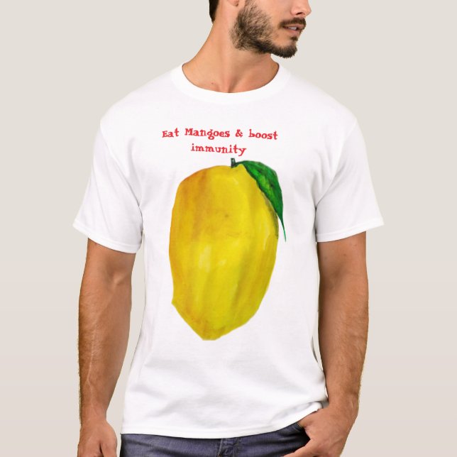 T-shirt Eat Mangoes boost immunity  (Devant)