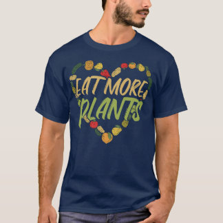 T-shirt Eat More Plants Vegan Vegetarian Nutritionist   46