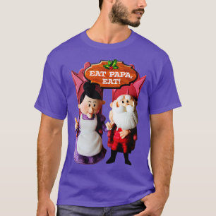 T-shirt EAT PAPA EAT Mrs Claus et Père Noël