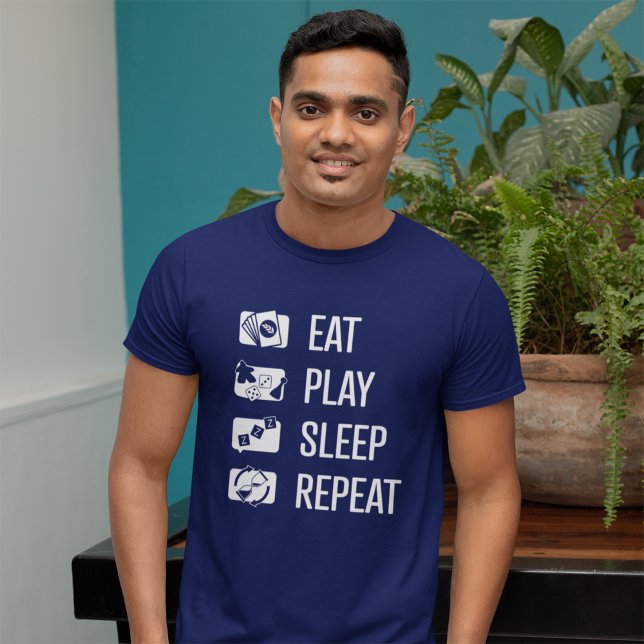 T-shirt Eat-Play-Sleep-Repeat Jeu What Mens Chemise (Créateur téléchargé)