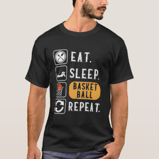 T-shirt Eat Sleep Basketball Repeat Basketball