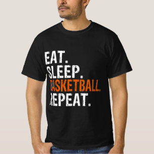 T-shirt Eat Sleep Basketball Repeat Gift
