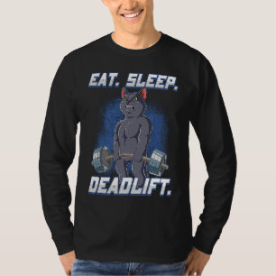 T-shirt Eat Sleep Deadlift Salle De Fitness Bodybuilding