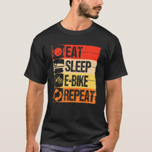 T-shirt Eat Sleep E-Bike Repeat