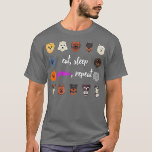T-shirt Eat Sleep Groom Repeat Dog Grooming Funny Dog Groo