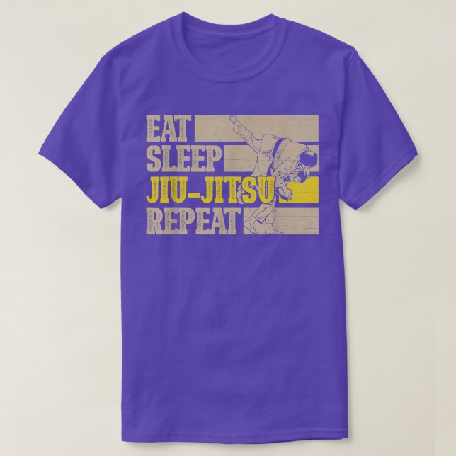 T-shirt Eat Sleep Jiu-Jitsu Repeat Gifts  (Design devant)