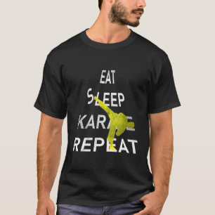 T-shirt Eat Sleep Karate Repeat Funny Karate Citation Grap