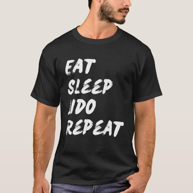 T-shirt Eat Sleep Lido Repeat Graphic Novelty (Devant)