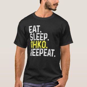 T-shirt Eat Sleep OHKO Répéter Gamer Jeu