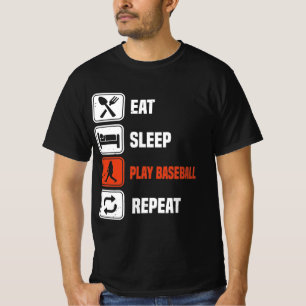 T-shirt Eat sleep ply baseball venin