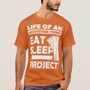 T-shirt Eat Sleep Project Architecture Cadeau Étudiant