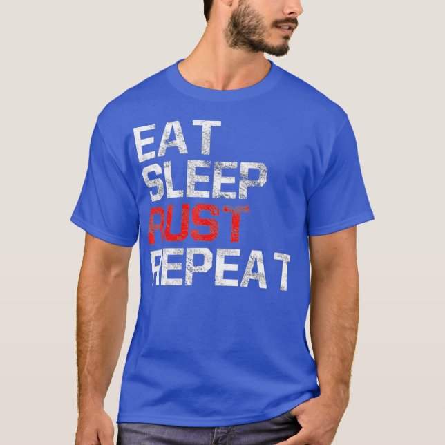 T-shirt EAT SLEEP RAID REPEAT Game (Devant)
