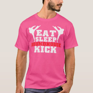 T-shirt Eat Sleep Roundhouse Kick Martial Arts Judo Karate