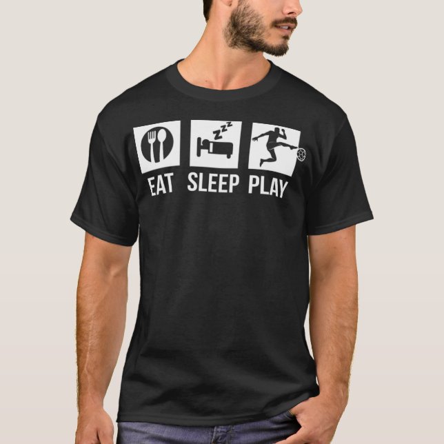 T-shirt Eat Sleep Soccer sporty  (Devant)