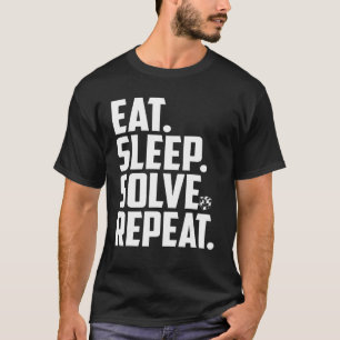 T-shirt Eat Sleep Solve Repeat Speed Cubing Cuber Cube