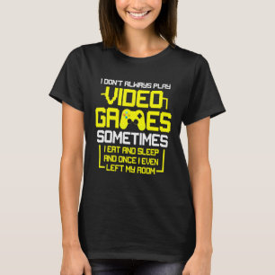 T-shirt Eat Sleep Vidéo Jeu Répéter Gamer Hommes Femmes Ga