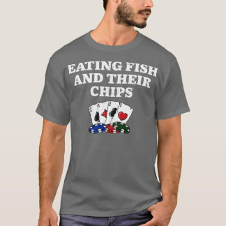 T-shirt Eating Fish and Their Chips