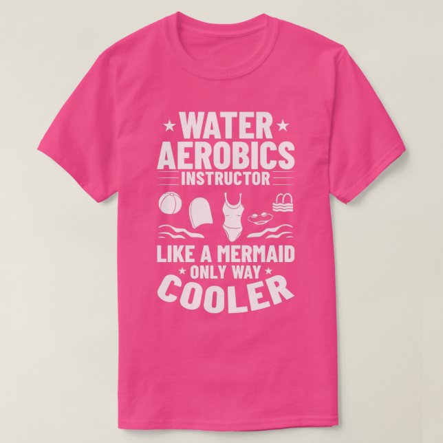 T-shirt Eau Aérobie Aqua Aquafit Fitness Workout (Design devant)