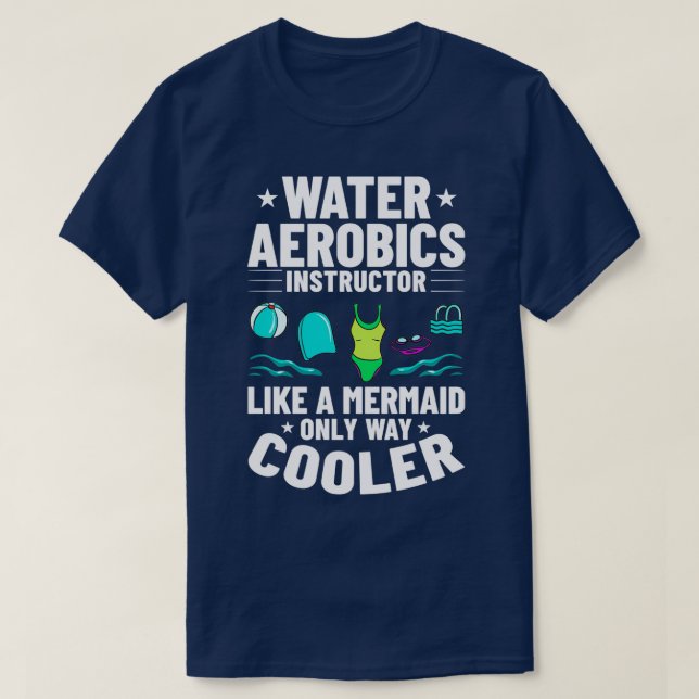 T-shirt Eau Aqua Aquafit Aquafit Fitness Workout 12 (Design devant)
