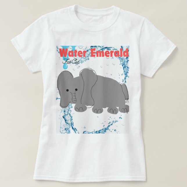 T-shirt Eau émeraude pour femmes (Design devant)