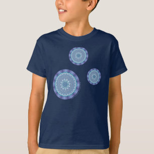 T-shirt Eau Mandala Chemise noire pour enfants et bébé
