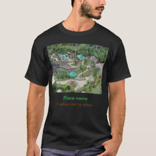 T-shirt eau océan plage photo ajouter nom texte place été
